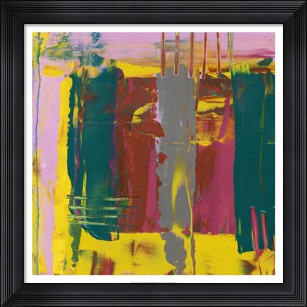 Framed City Lights I Print