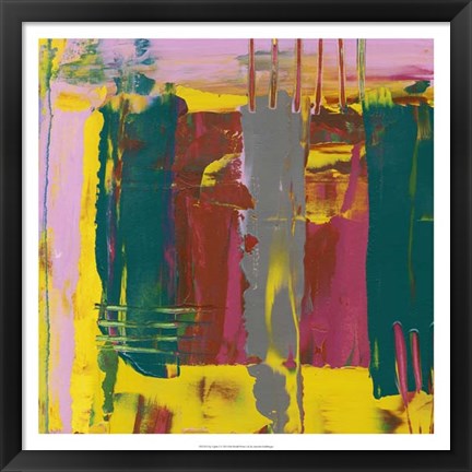 Framed City Lights I Print