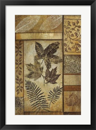 Framed Falling Leaves II Print