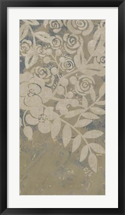 Framed Linen Chintz I Print