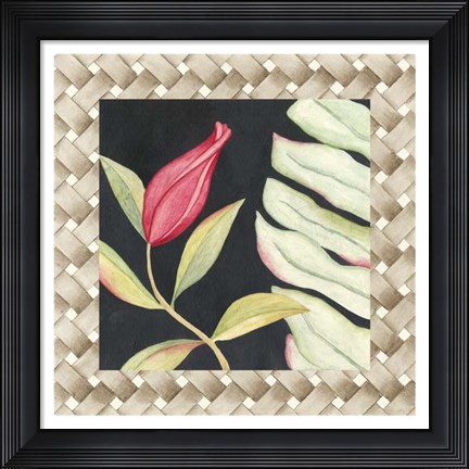 Framed Midnight Garden I Print