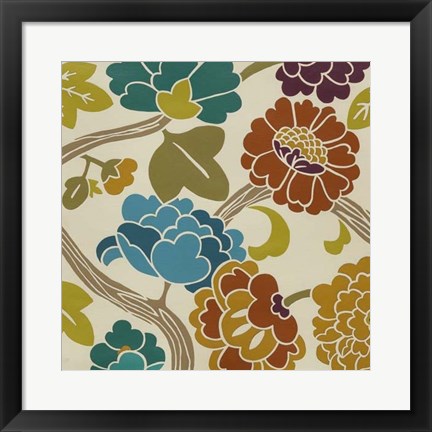 Framed Romance Chintz II Print