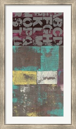 Framed Letters and Paint II Print