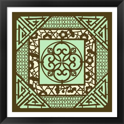 Framed Exotic Lattic II Print
