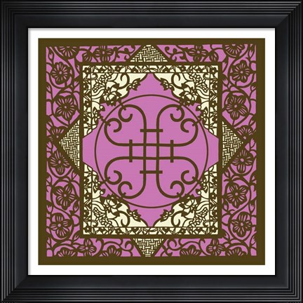 Framed Exotic Lattic IV Print