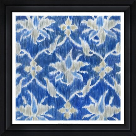 Framed Royal Ikat II Print
