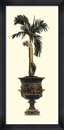 Framed Elongated Potted Palm II Print