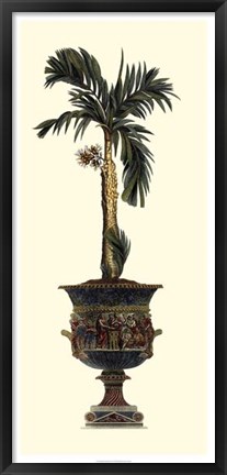 Framed Elongated Potted Palm II Print