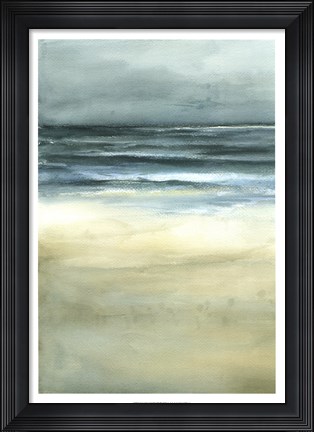 Framed Tranquil Sea I Print