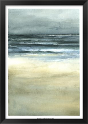 Framed Tranquil Sea I Print