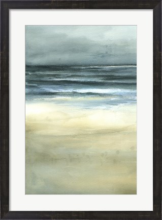 Framed Tranquil Sea I Print