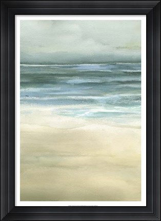 Framed Tranquil Sea II Print