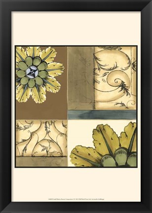 Framed Small Marine Rosette Comp. I Print