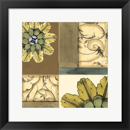 Framed Small Marine Rosette Comp. I Print