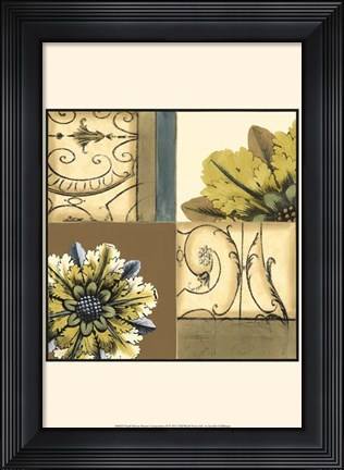 Framed Small Marine Rosette Comp. II Print