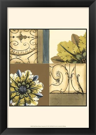 Framed Small Marine Rosette Comp. II Print
