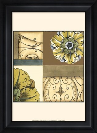 Framed Small Marine Rosette Comp. III Print