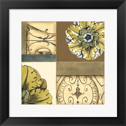 Framed Small Marine Rosette Comp. III Print
