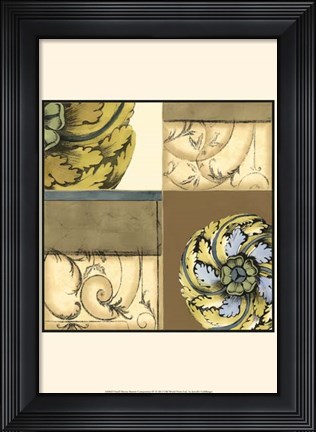 Framed Small Marine Rosette Comp. IV Print