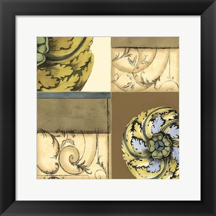 Framed Small Marine Rosette Comp. IV Print