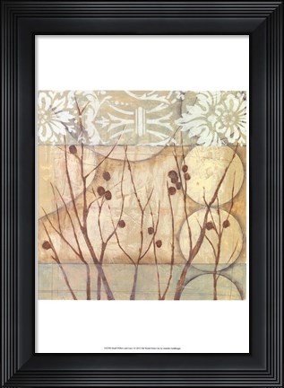 Framed Small Willow and Lace I Print
