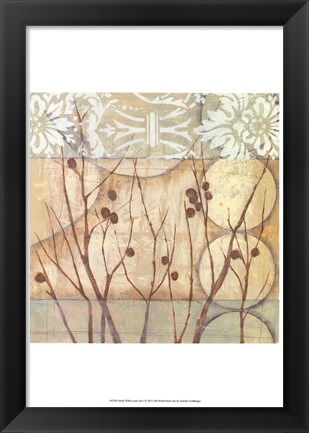 Framed Small Willow and Lace I Print