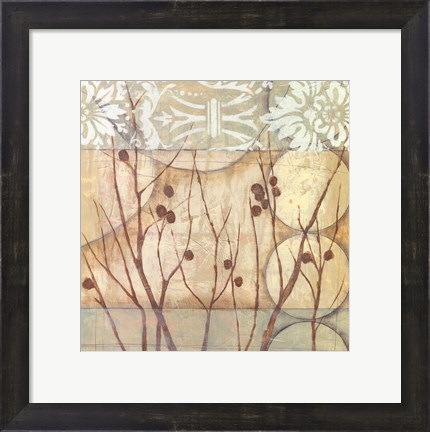 Framed Small Willow and Lace I Print