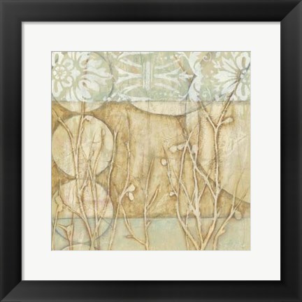 Framed Small Willow and Lace II Print
