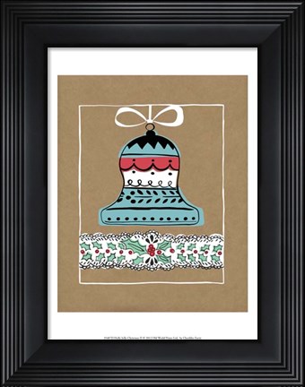 Framed Holly Jolly Christmas II Print