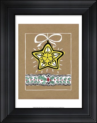 Framed Holly Jolly Christmas IV Print