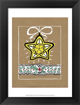 Framed Holly Jolly Christmas IV Print