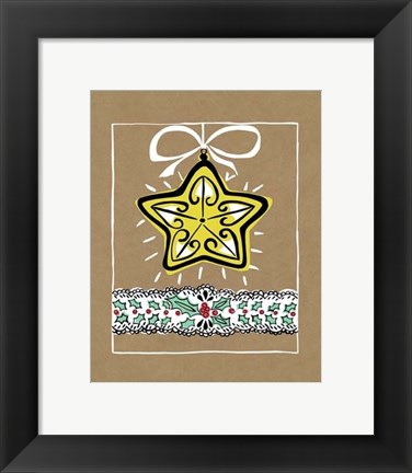 Framed Holly Jolly Christmas IV Print