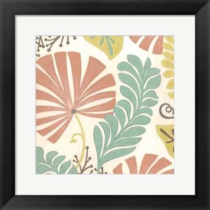 Framed Veranda Floral I Print