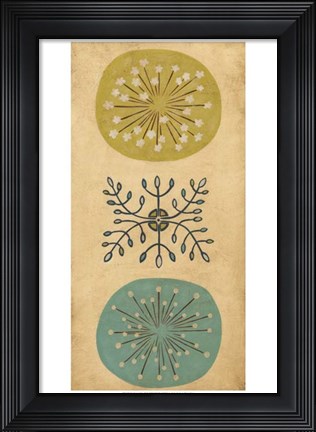 Framed Starburst Trio II Print