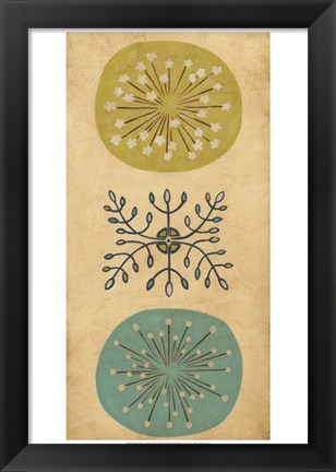 Framed Starburst Trio II Print