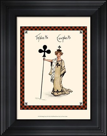 Framed Bridge Party II Print