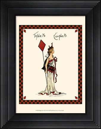 Framed Bridge Party III Print