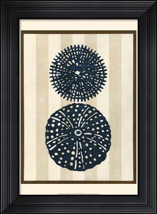 Framed Sea Life Silhouette II Print