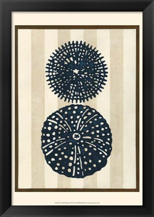 Framed Sea Life Silhouette II Print