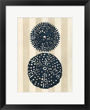 Framed Sea Life Silhouette II Print