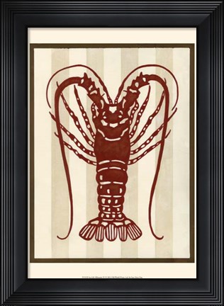 Framed Sea Life Silhouette IV Print