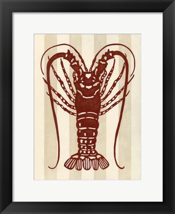 Framed Sea Life Silhouette IV Print