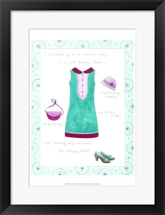 Framed Fashion Diary IV Print