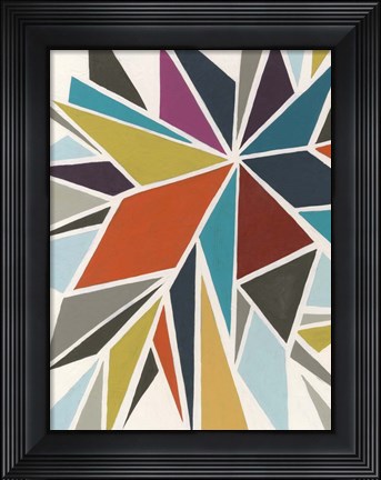 Framed Pinwheel I Print