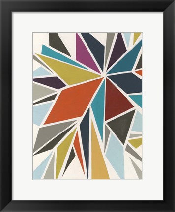 Framed Pinwheel I Print