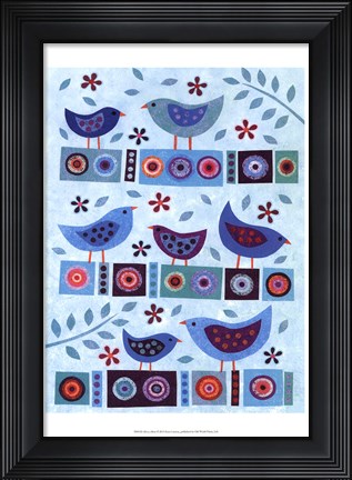 Framed All in a Row Print