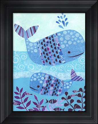 Framed Ocean Blue Print