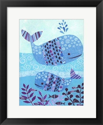 Framed Ocean Blue Print