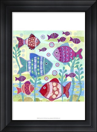 Framed Ocean Fish I Print