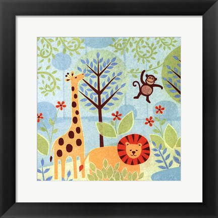 Framed Jungle Buddies Print